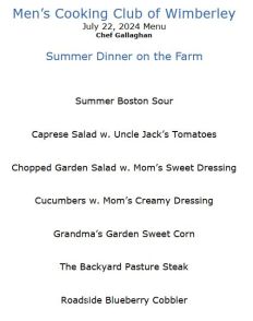 Jul. 24 Menu